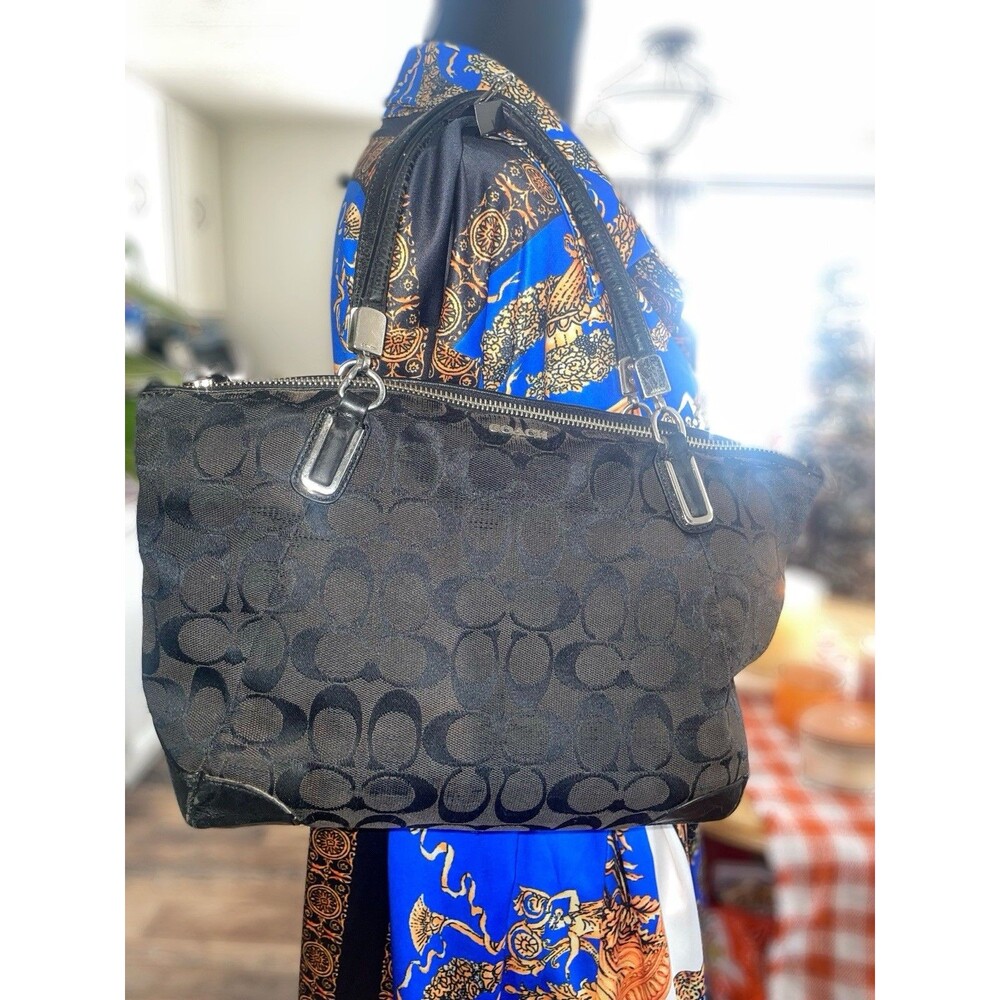 Coach Kelsey Satchel signature black smoke canvas And Wallet Project Bag’s - Picture 14 of 16